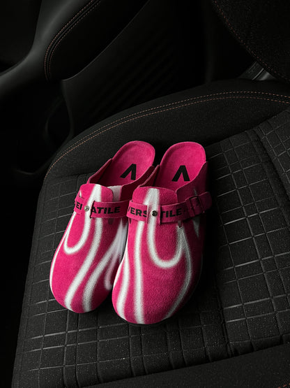 ON HAND PINK FLAME CLOGS