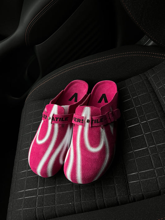 ON HAND PINK FLAME CLOGS